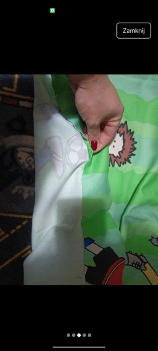 Zasłony czarno szare i zielone