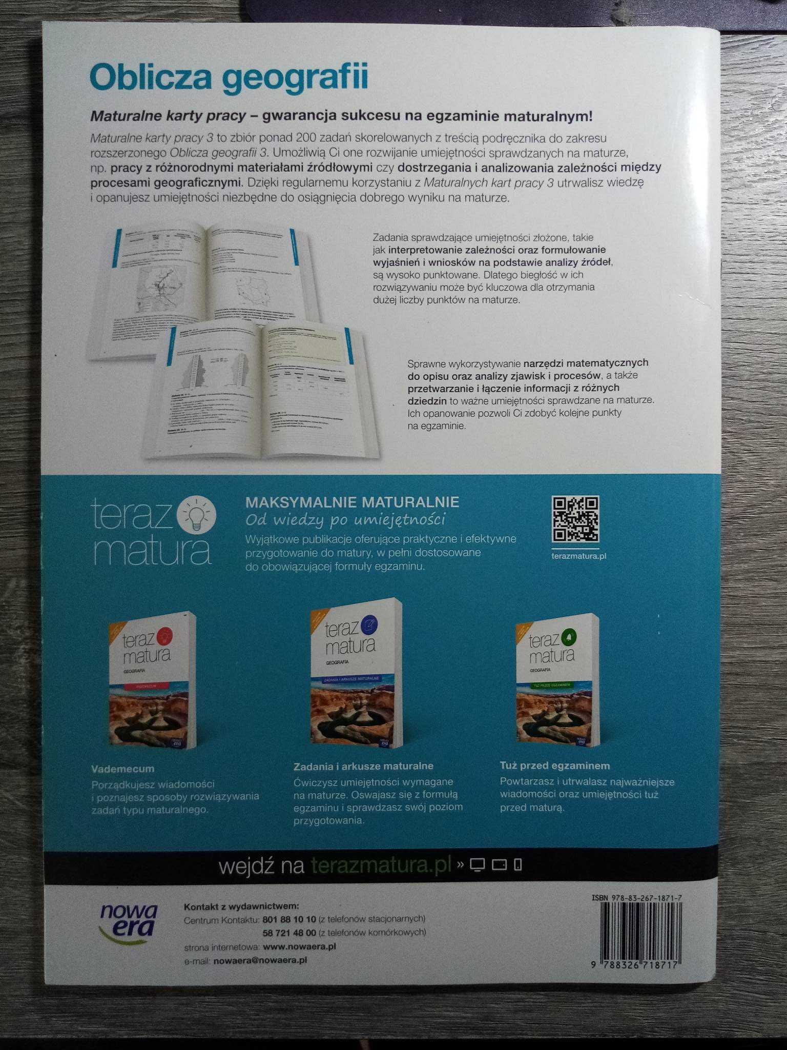 Maturalne karty pracy 3 Oblicza geografii