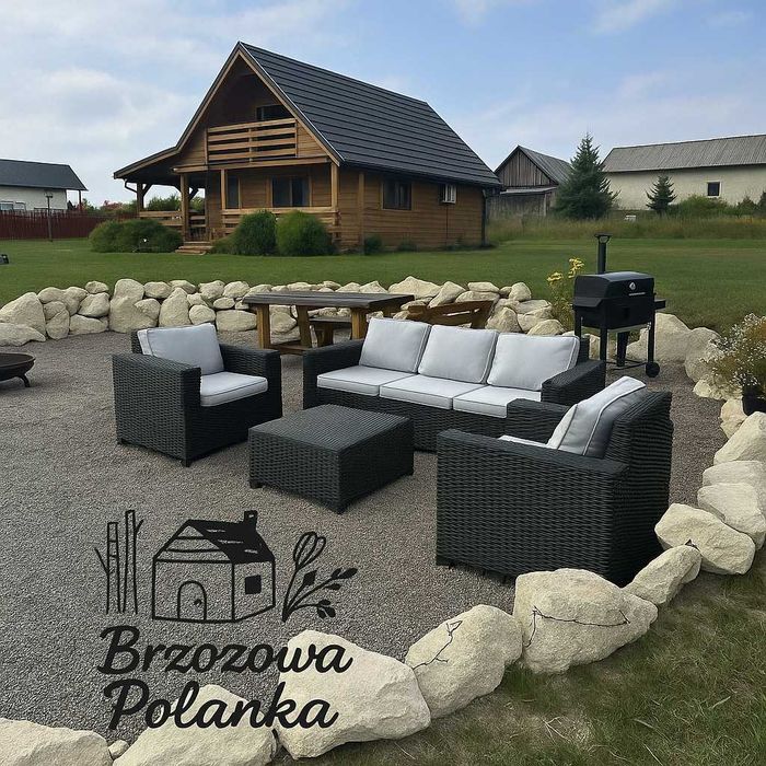 Domek Roztocze - szczelnie ogrodzony. Ognisko. Jacuzzi - Balia. Sauna.