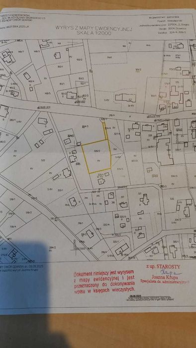 działka 0.2925 ha Drewnica / 16 km od Stegny w ujściu Wisły