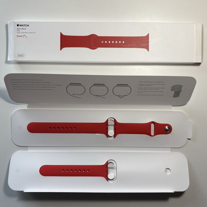 Bracelete Apple Watch Sport Band Product Red for 38/40/41mm