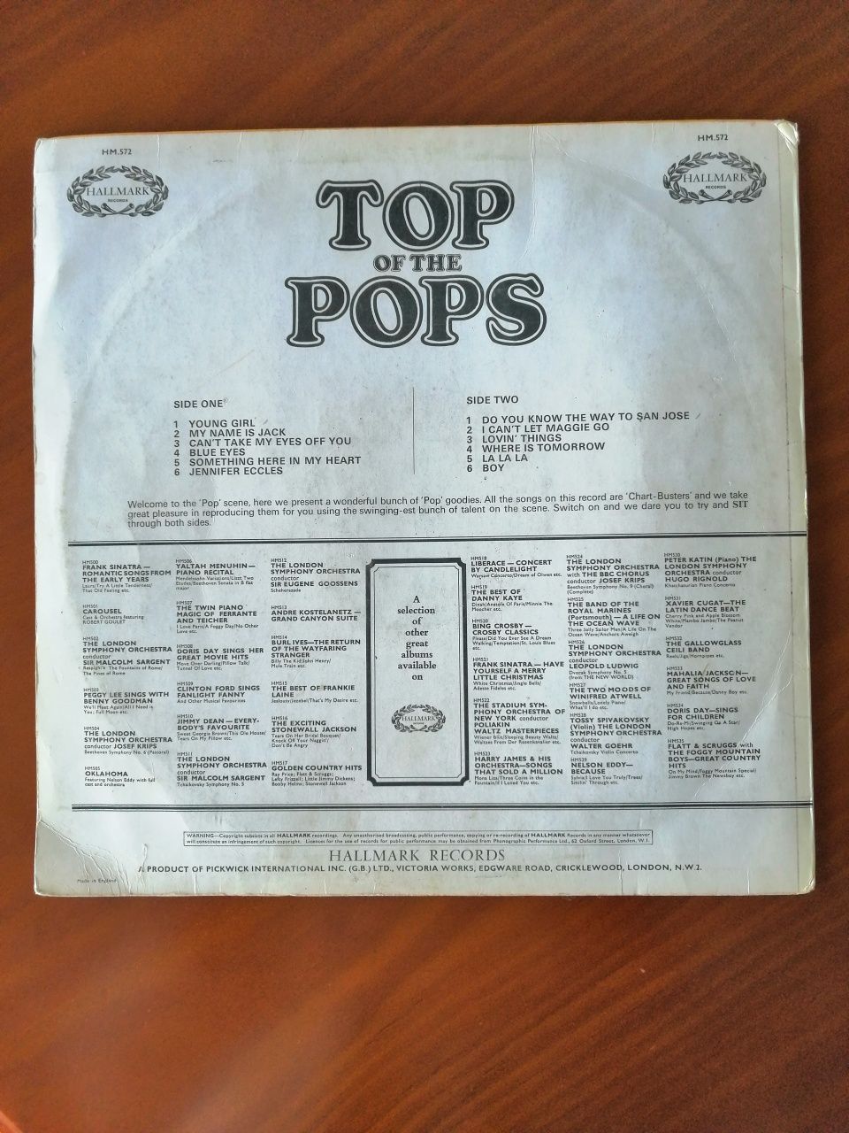 Disco Vinil Top of the Pops