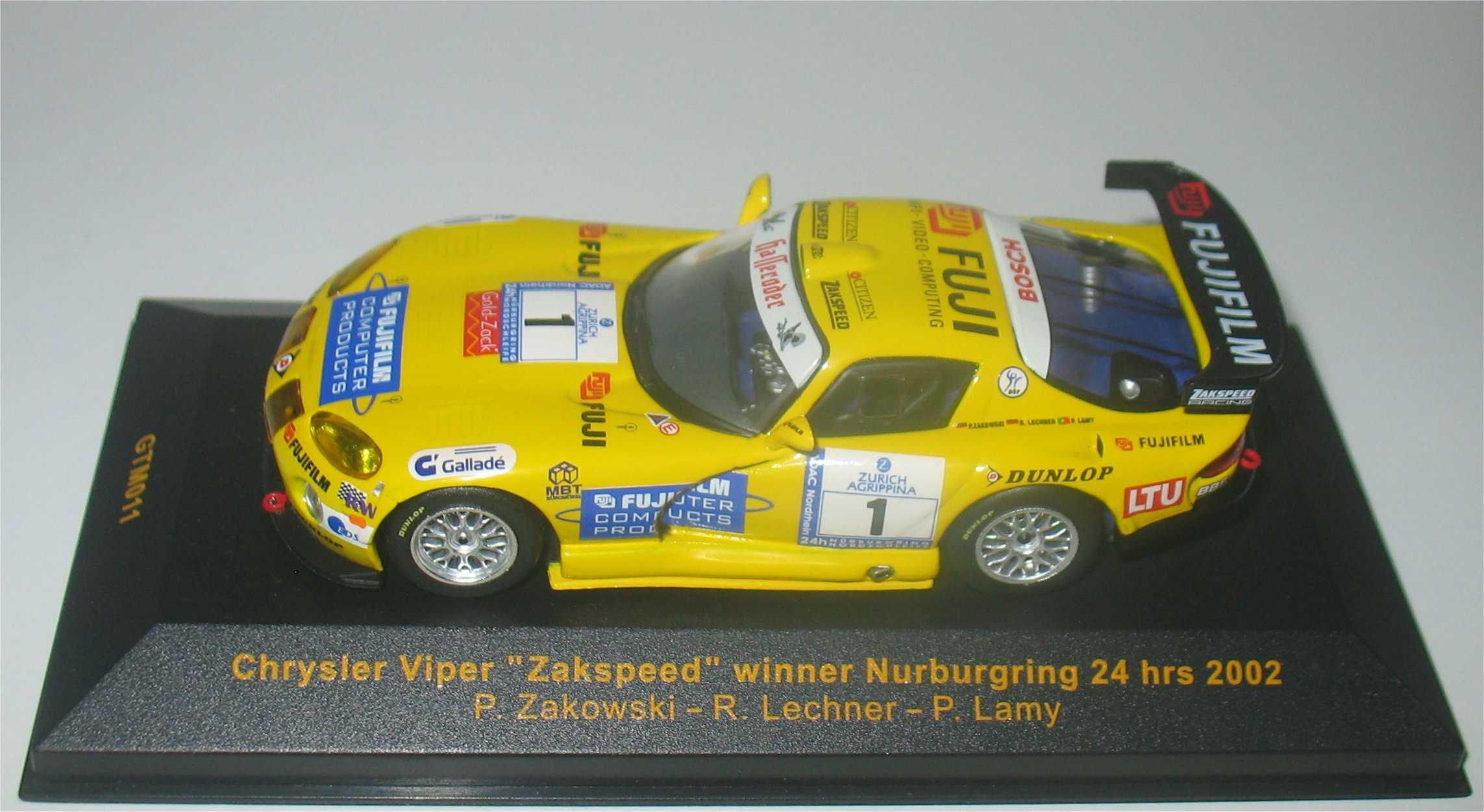 Chrysler Viper GTS-R - Vencedor 24H Nurburgring 2003 - Pedro Lamy