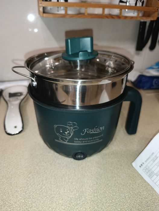 Електрична мультиварка рисоварка міні каструля 1,5л