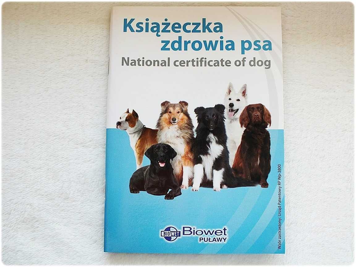 Książeczka Zdrowia Psa rasy średniej - mix ras Nowa