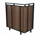 Osłona bambusowa wykonana z PVC 90 x 300 cm brąz