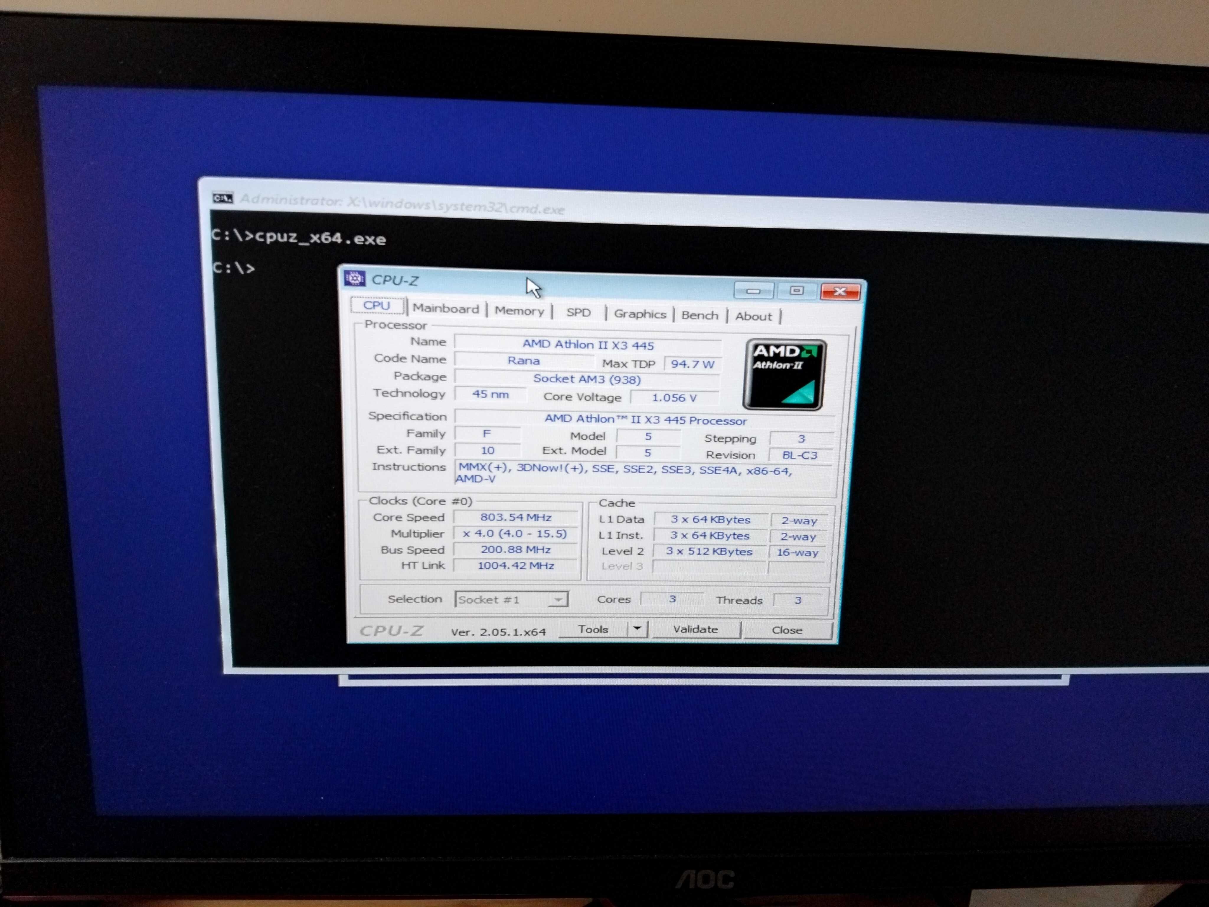 Недорогий офісний комплект M4N68T-M + AMD Athlon II X3 435 + 4GB RAM