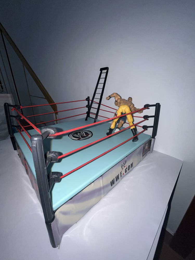 Coleção WWE - Ringue, Figuras de Ação e Cinturão Hardcore + Acessórios