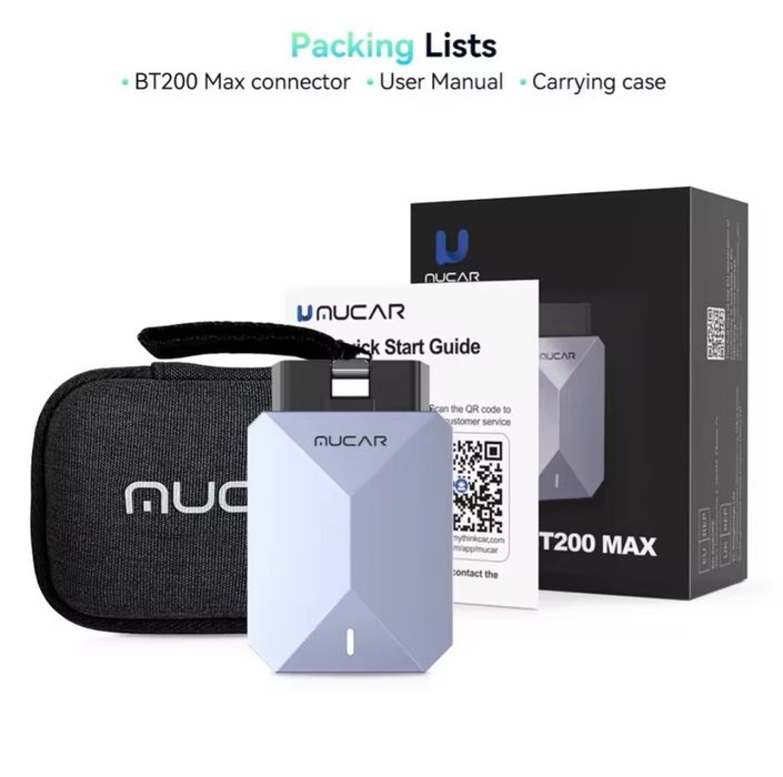 Obd2 Mucar BT200 Max мультимарочний сканер lifetime 2025