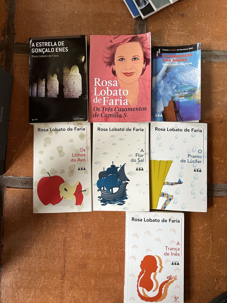 - lote livros Rosa Lobato de Faria