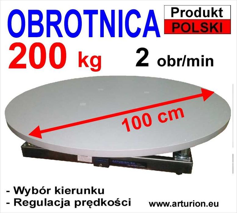 Podest Obrotowy- Ekspozytor- Obrotnica- pod choinkę, rzeźbę, do 200 kg