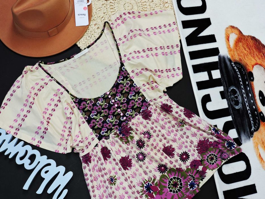 Promod bluzka folk style M