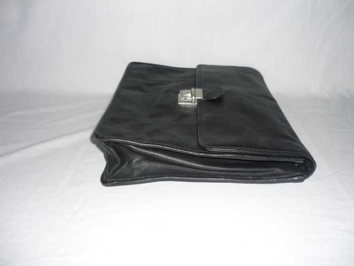 Ділова шкіряна сумка папка портфель для документів планшета формат А 4