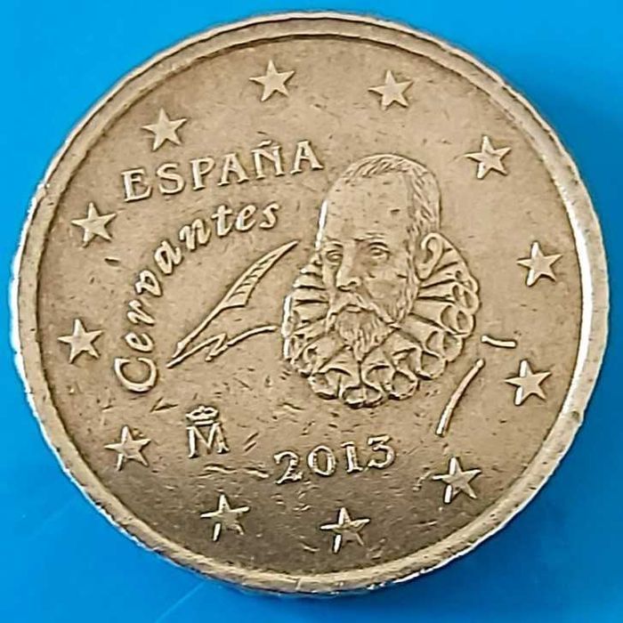50 Cêntimos de 2013 de Espanha, Cervantes