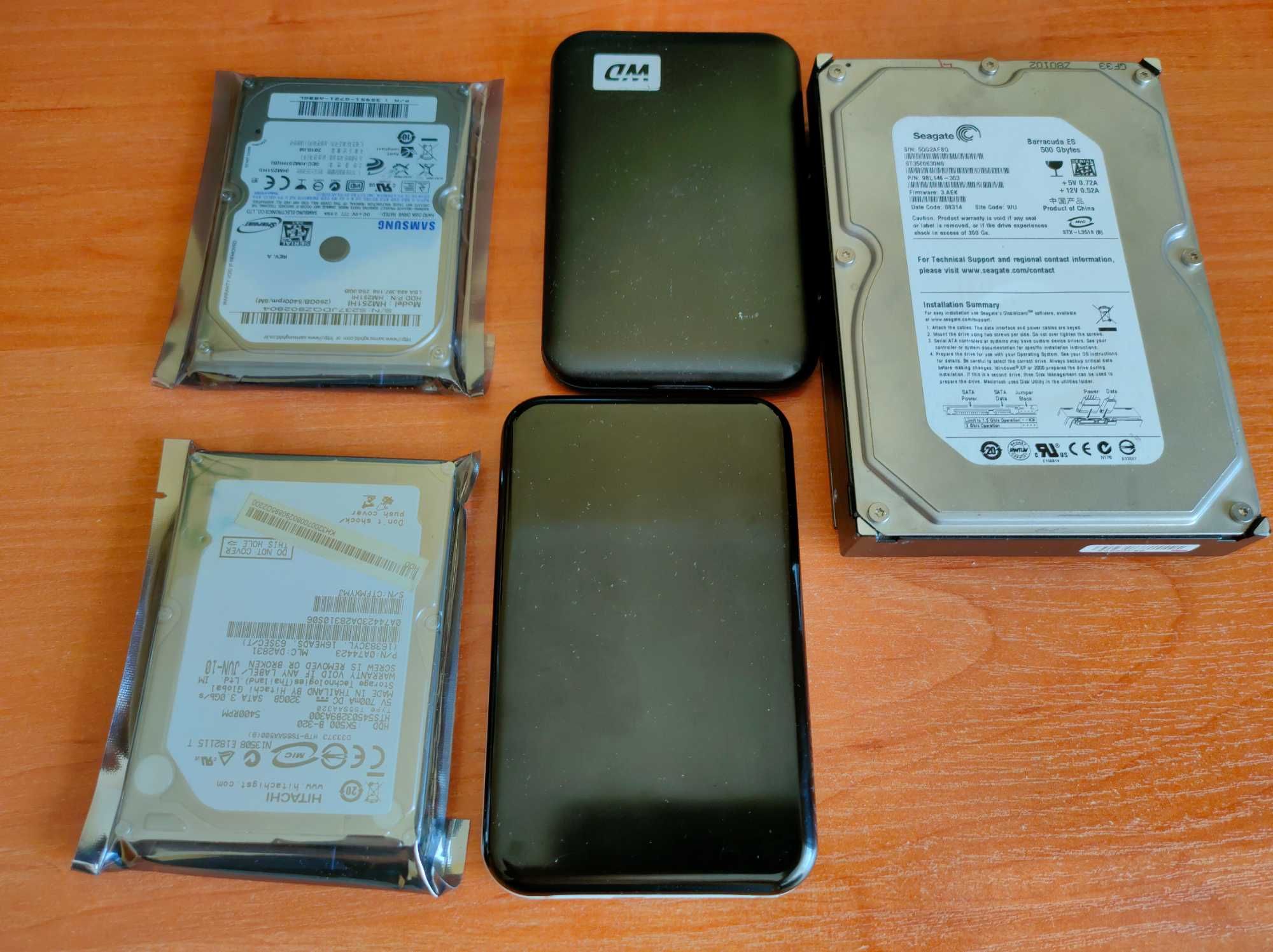 Продам жесткие диски для компьютера HDD 2,5", 3,5 (320Gb, 500Gb)