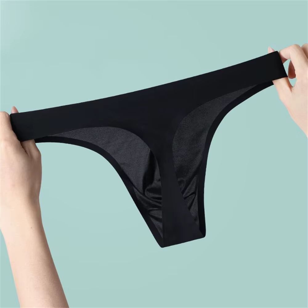 Seksowne Męskie Bezszwowe Stringi Oddychające Ultra Cienkie Sport - XL