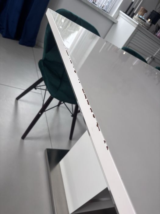 Oddam tylko dzis  Stol rozkladany bialy lakierowany