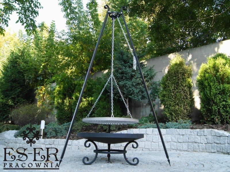 Zestaw PIOTR 60/70 - Grill ozdobny, palenisko, kociołek 10,5l ES-ER