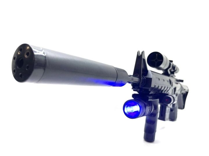 Дитяча іграшкова зброя  автомат Cyma P1158D з прицілом і ліхтариком