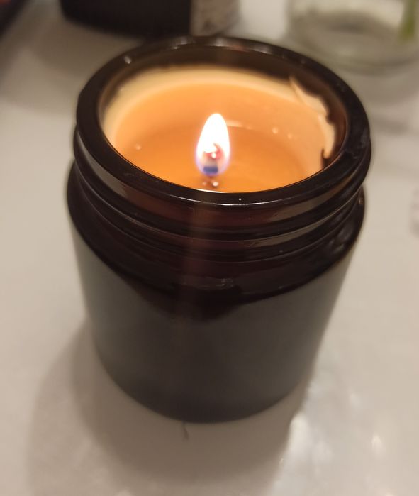 Świeca z wosku pszczelego w szkle, 120 ml ,  świeczki, świeczka