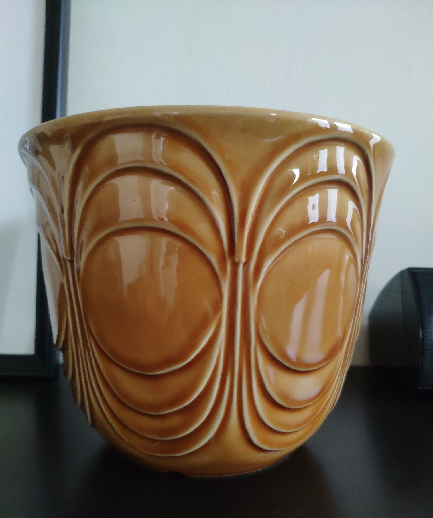 Ceramiczna osłonka do kwiatów doniczka Porcelit Pruszków