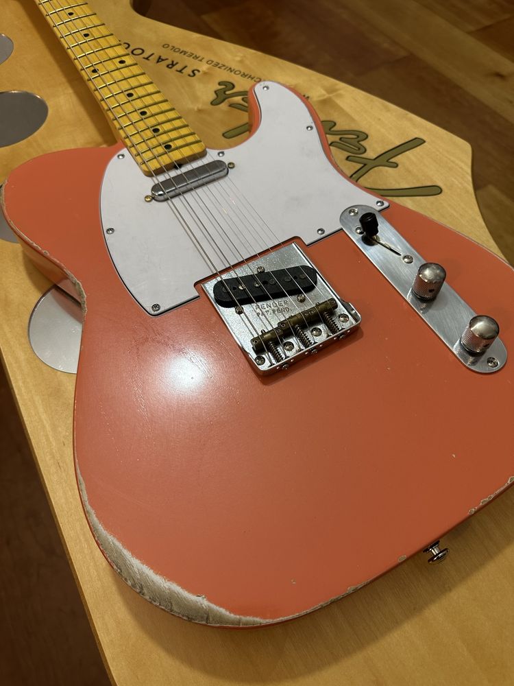 Custom relic Telecaster Tahiti coral