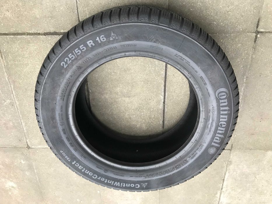 Opony zimowe 225/55/16 225/55R16 Continental TS830P 7mm 4szt Zima