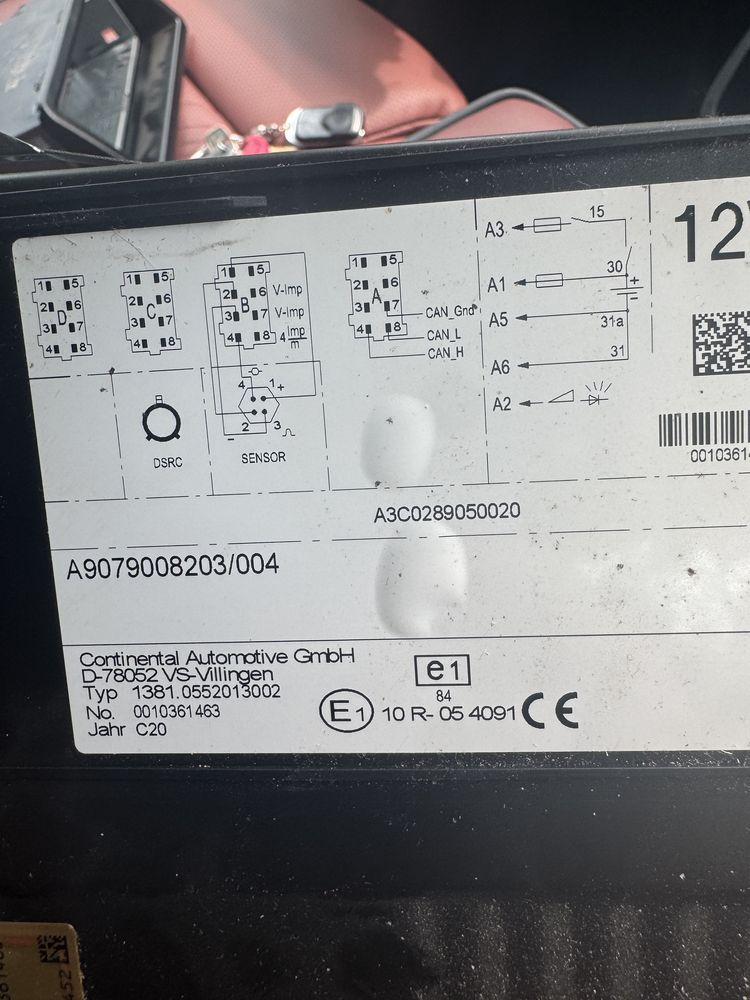 Техограф Mercedes-Bens спрінтер 907 12 v датчик кпп автомат.