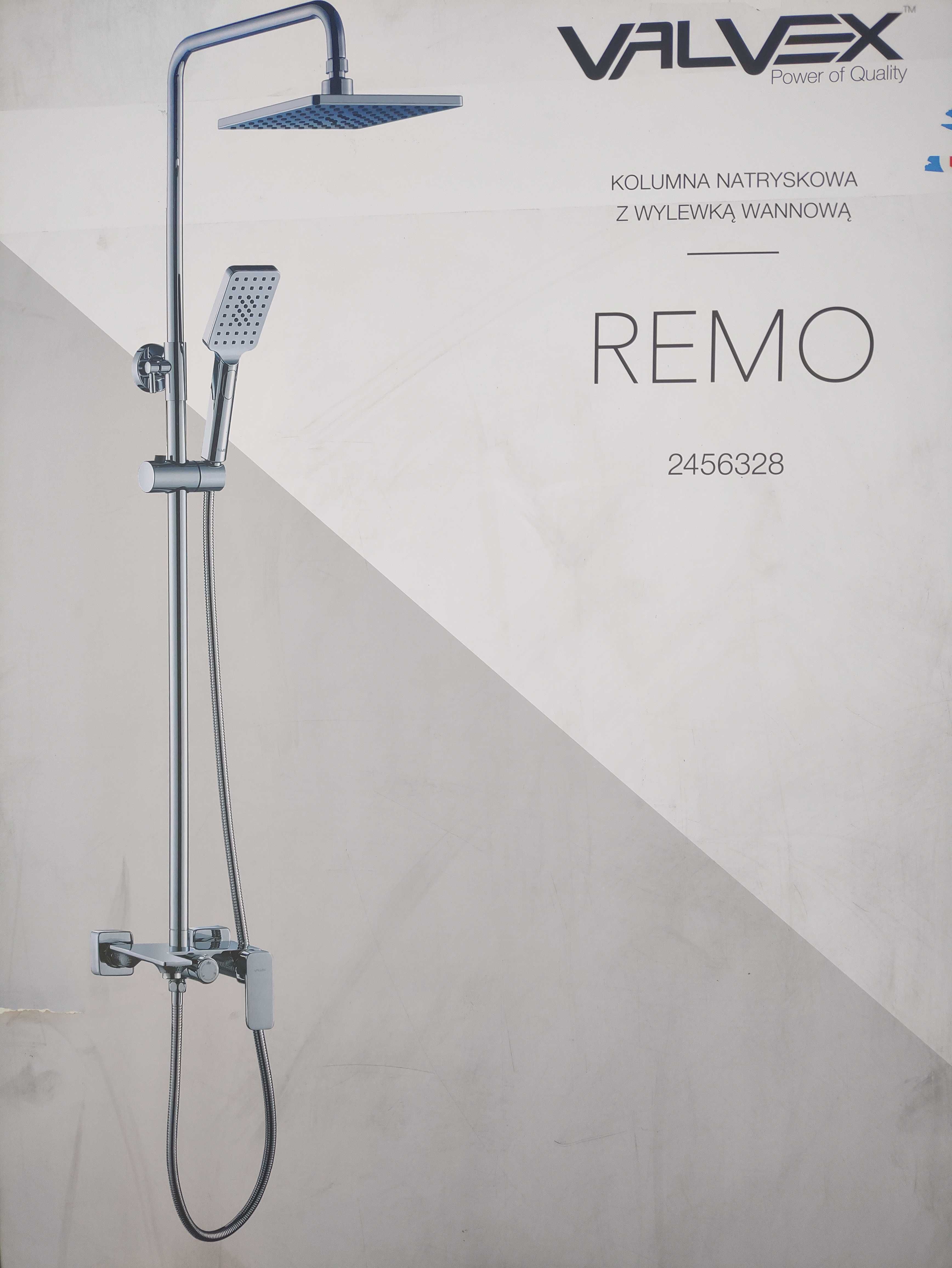 Valvex REMO kolumna natryskowa z wylewką wannową