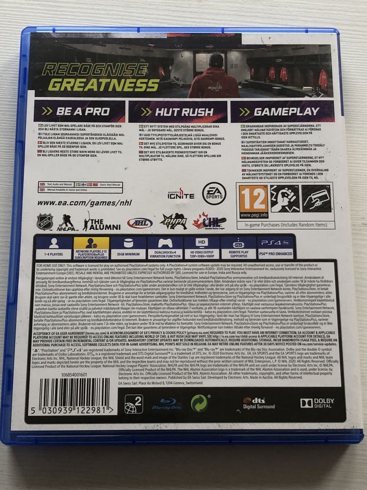 NHL 21 gra na ps4 playstation hokej hockey 22 pro 23 ps5 20 gry 19 nba