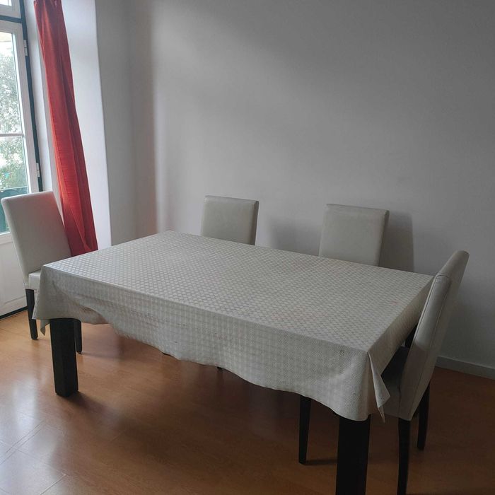 Mesa de jantar extensível loja area, madeira wengue