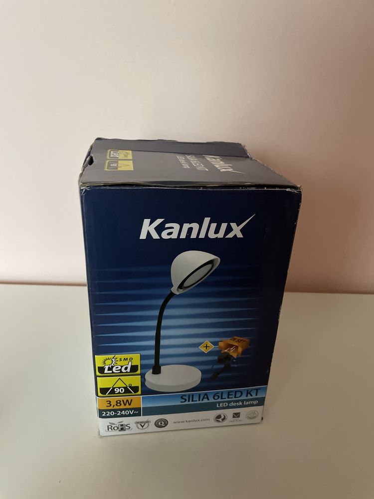 Lampka stojąca do biurka różowa-Kanlux