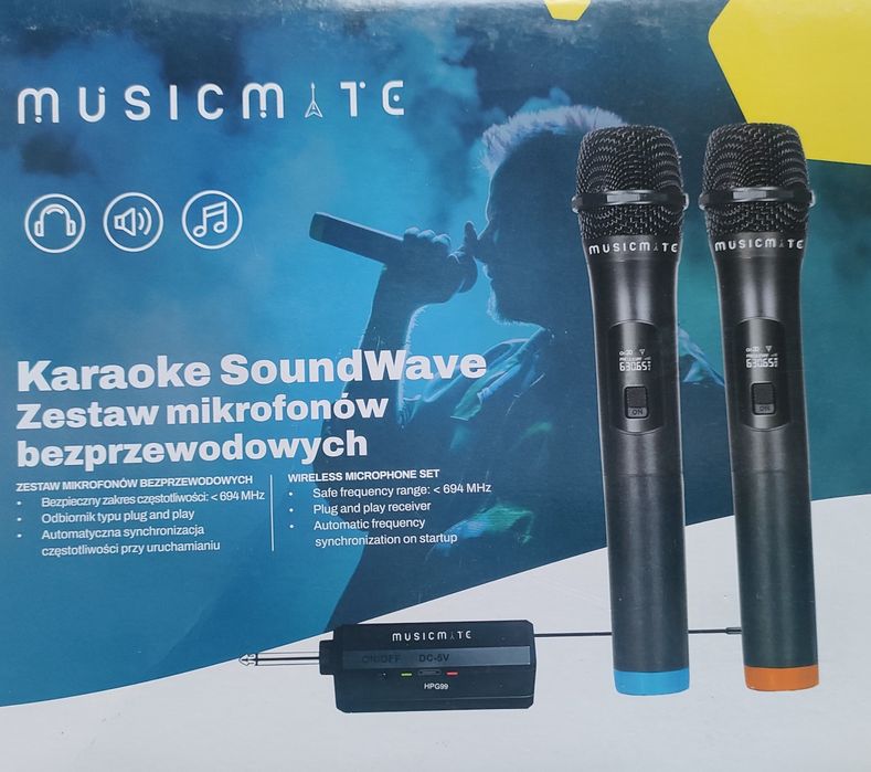 Zestaw Mikrofonow Bezprzewodowych MusicMate
