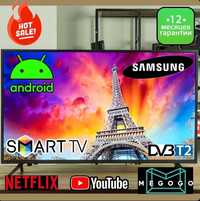 Потужний телевізор Samsung 4К SmartTV 32" IPS T2, Wi-Fi Корея
