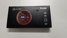 KLIM Discover - Leitor de CD Portátil Retro, Bluetooth, A Bateria