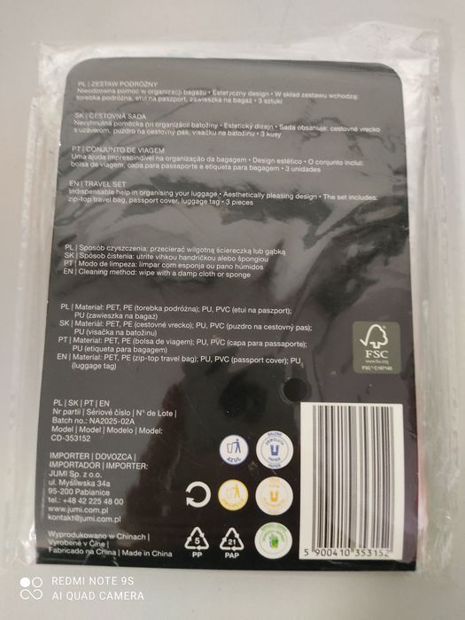 Smukee Home zestaw podróżny