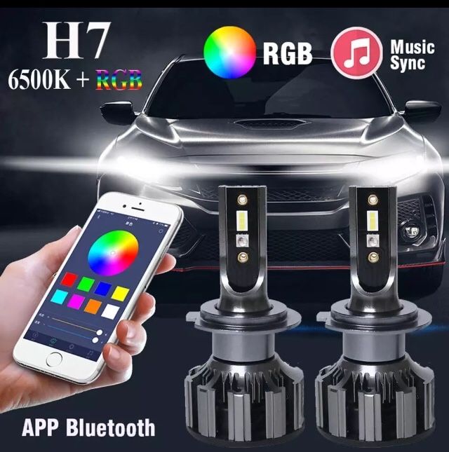 Kit led H7 RGB Bluetooth 130w