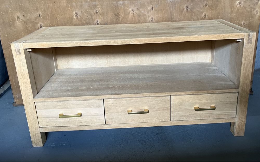 Komoda drewniana niska szafka pod tv