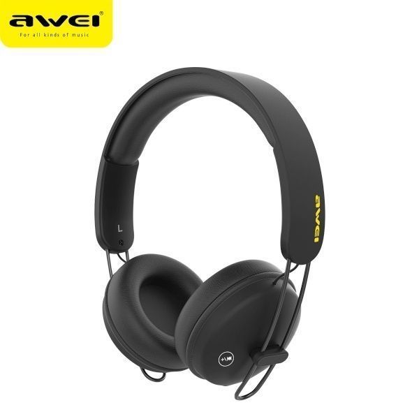 Awei Słuchawki Nauszne Bluetooth A800Bl Czarny/Black