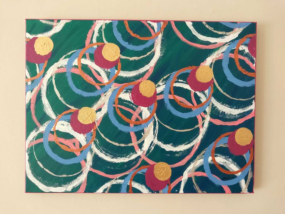 [PROMO] Obraz akrylowy 40x30 cm "Las okręgów"