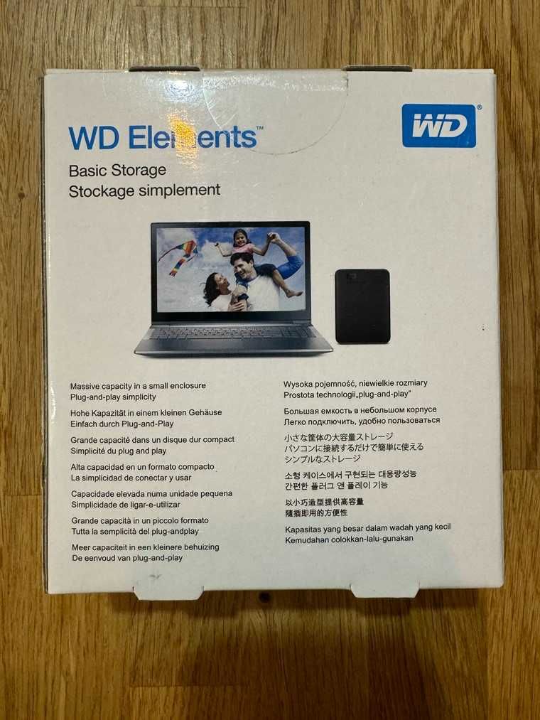 Dysk przenośny WD Elements 1TB HDD Czarny