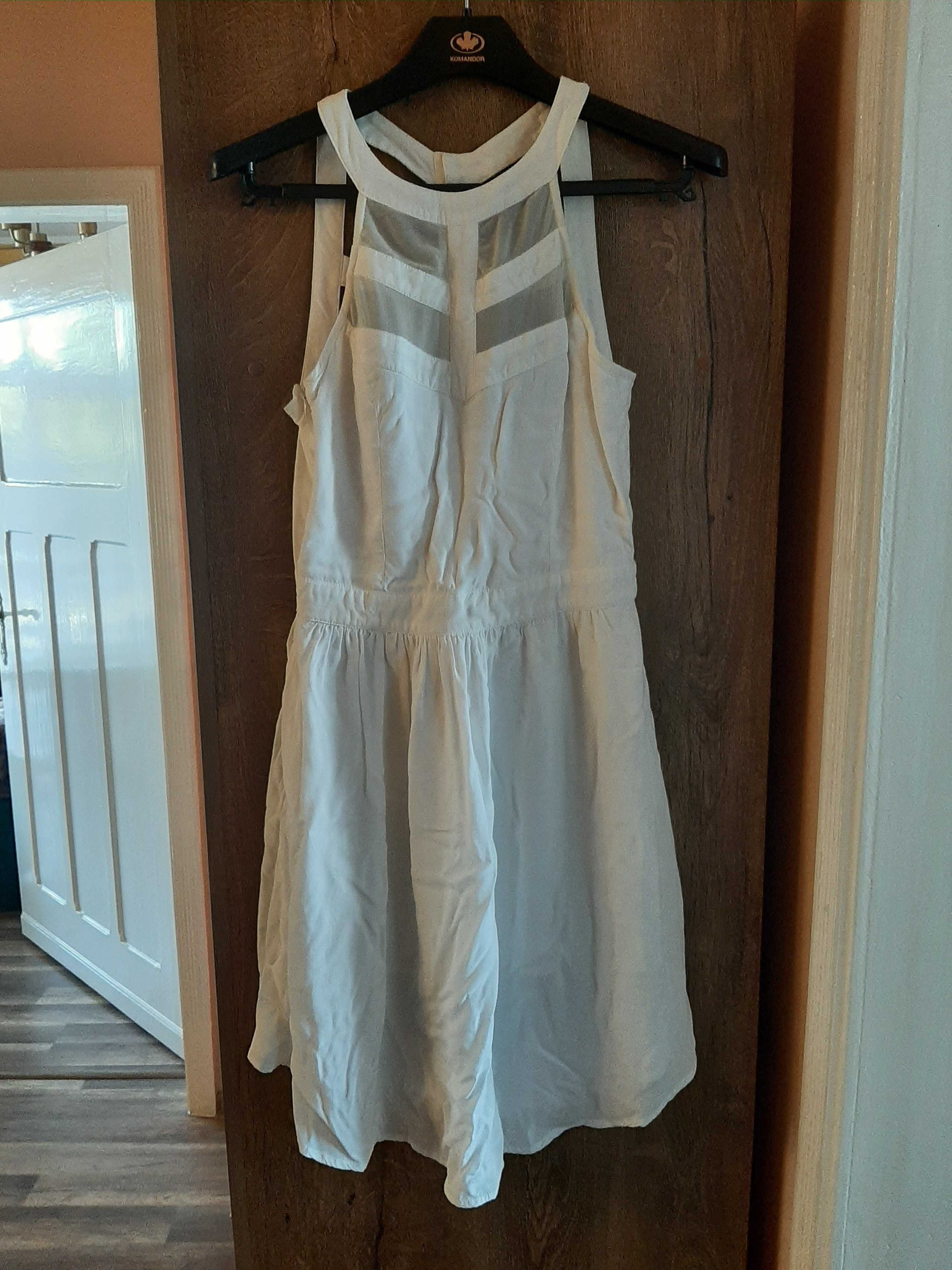 Letnia biała sukienka, rozmiar 36