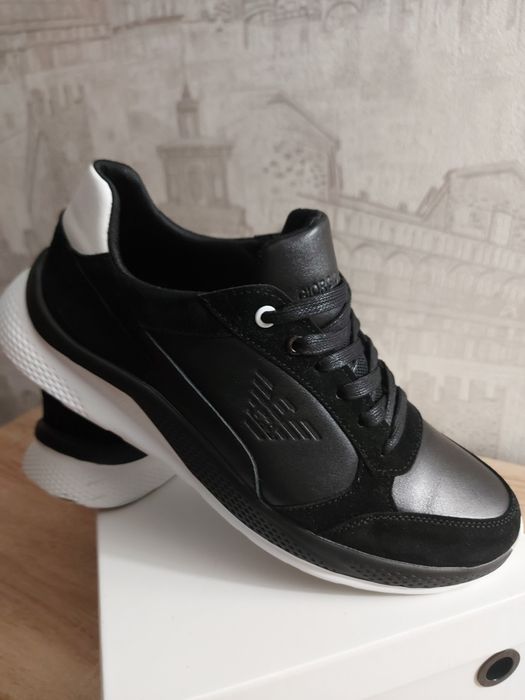 Кросівки ARMANI нат. шкіра/замша