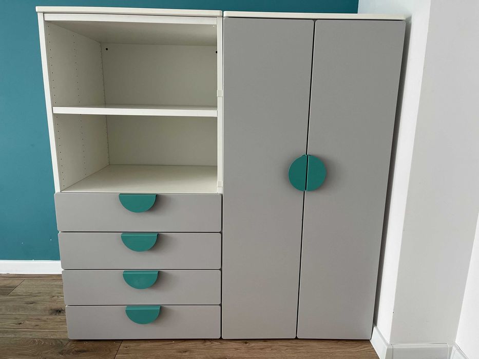 Regał 2x dla dzieci IKEA seria SMASTAD szuflady szafa 122x60x57cm