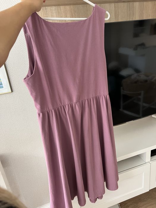 Sukienka porodowa różowa Dusty Floral Bonjour Mommy  rozmiar L