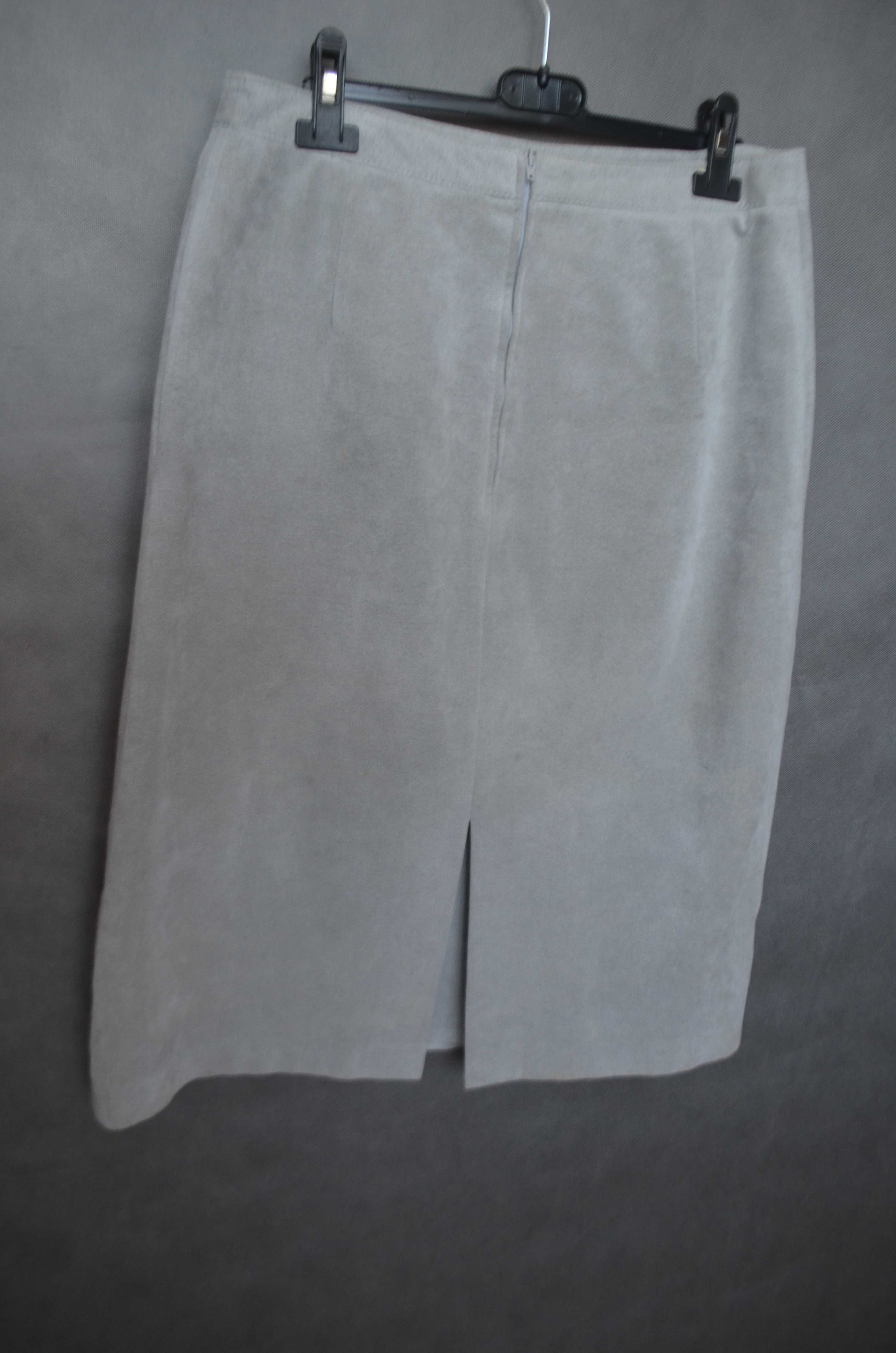 spódnica prosta ala zamsz 40L