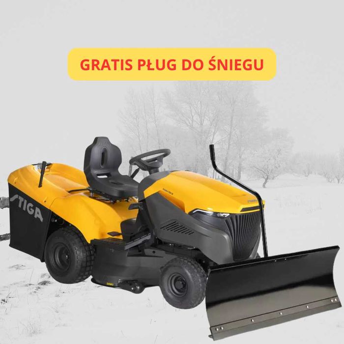 GRATIS Pług do śniegu STIGA ESTATE 798 W  Traktorek Kosiarka ST600