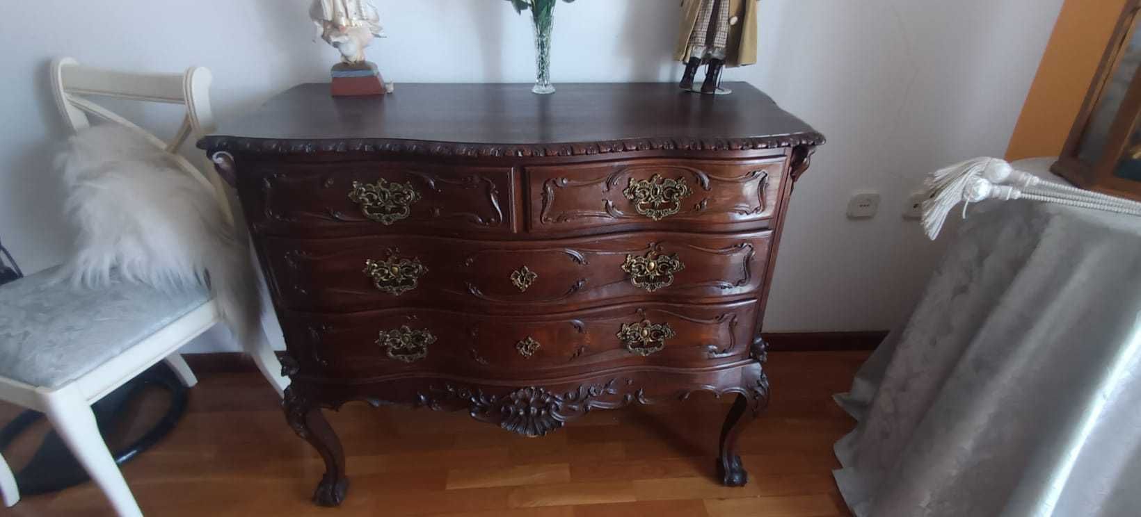 Quarto D. João V - Completa (Cama, Mesinhas e Cómoda)