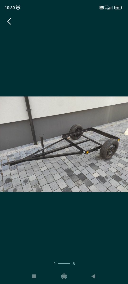 Dwukółka na wodę zbiornik mauzer przyczepa Przyczepka Przyczepka