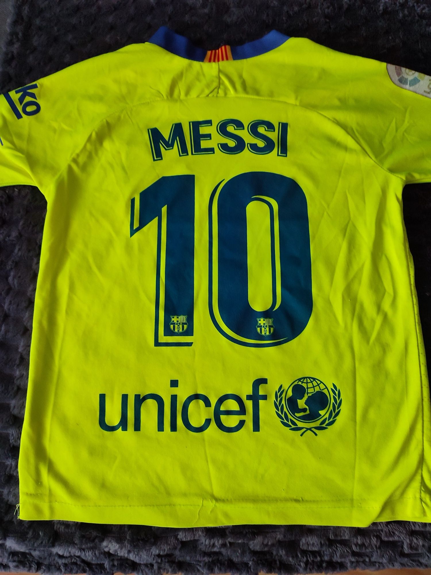 Koszulka piłkarska FC Barcelona Messi 10 rozmiar 128